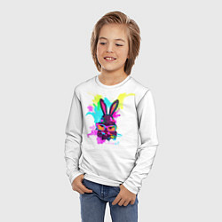 Лонгслив детский Rabbit casuall, цвет: 3D-принт — фото 2