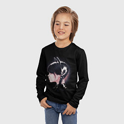 Лонгслив детский Wednesday black kitty, цвет: 3D-принт — фото 2