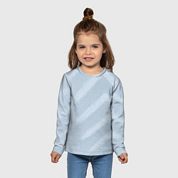 Лонгслив детский Снежный узор, цвет: 3D-принт — фото 2