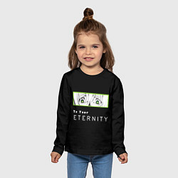 Лонгслив детский Для тебя бессмертный: глаза Фуши, цвет: 3D-принт — фото 2