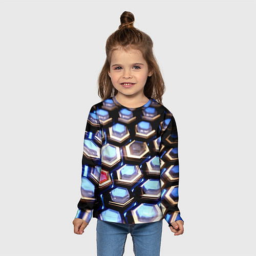 Детский лонгслив Железный человек / 3D-принт – фото 5