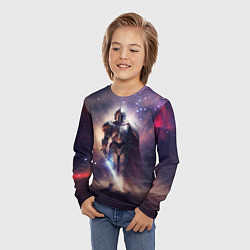 Лонгслив детский Космический рыцарь, цвет: 3D-принт — фото 2