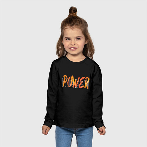 Детский лонгслив HIDDEN POWER Скрытая сила / 3D-принт – фото 5