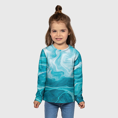 Детский лонгслив Морской бриз / 3D-принт – фото 5