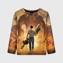 Лонгслив детский Serious Sam, цвет: 3D-принт