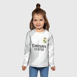 Лонгслив детский ФК Реал Мадрид, цвет: 3D-принт — фото 2