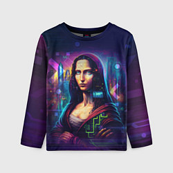 Лонгслив детский Cyberpunk Mona Lisa, цвет: 3D-принт