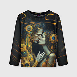 Лонгслив детский Gustav Klimt Cyberpunk, цвет: 3D-принт