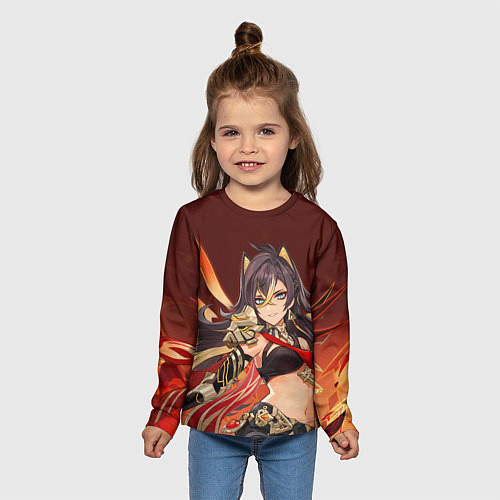 Детский лонгслив Dehya Genshin Impact / 3D-принт – фото 5