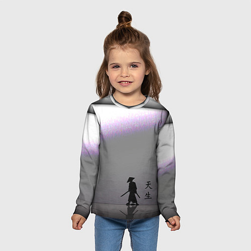 Детский лонгслив Путь Samurai / 3D-принт – фото 5