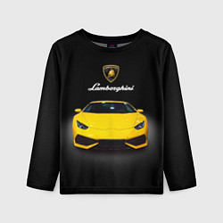 Лонгслив детский Итальянский спорткар Lamborghini Aventador, цвет: 3D-принт