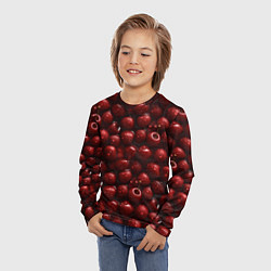 Лонгслив детский Сочная текстура из вишни, цвет: 3D-принт — фото 2