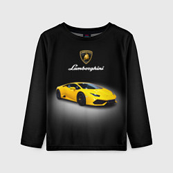 Лонгслив детский Спорткар Lamborghini Aventador, цвет: 3D-принт
