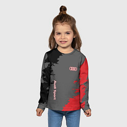 Лонгслив детский Audi sport grunge, цвет: 3D-принт — фото 2