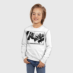 Лонгслив детский Мэш пинает невинный исток, цвет: 3D-принт — фото 2