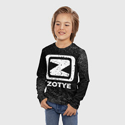 Лонгслив детский Zotye с потертостями на темном фоне, цвет: 3D-принт — фото 2