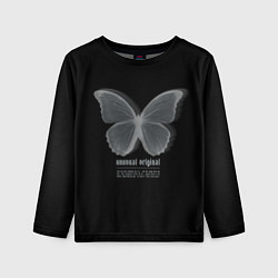 Лонгслив детский Butterfly unusualy original, цвет: 3D-принт