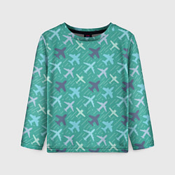 Детский лонгслив Самолётики