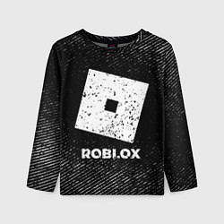 Лонгслив детский Roblox с потертостями на темном фоне, цвет: 3D-принт