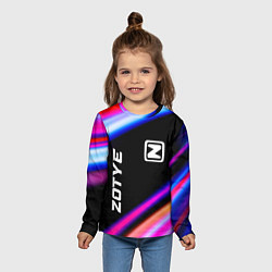 Лонгслив детский Zotye speed lights, цвет: 3D-принт — фото 2