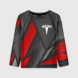 Лонгслив детский Tesla sports racing, цвет: 3D-принт