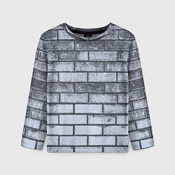 Детский лонгслив Grey wall