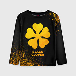 Лонгслив детский Black Clover - gold gradient, цвет: 3D-принт