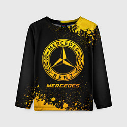 Лонгслив детский Mercedes - gold gradient, цвет: 3D-принт