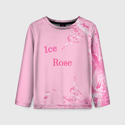 Лонгслив детский Ice Rose, цвет: 3D-принт