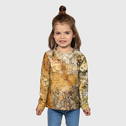 Лонгслив детский Скалистая поверхность, цвет: 3D-принт — фото 2