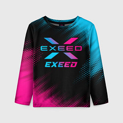 Лонгслив детский Exeed - neon gradient, цвет: 3D-принт