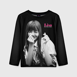 Лонгслив детский Blackpink Lisa Sign of love, цвет: 3D-принт