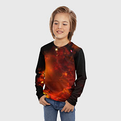 Лонгслив детский Небо в огне, цвет: 3D-принт — фото 2