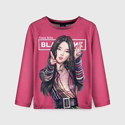 Лонгслив детский Blackpink Jisoo art, цвет: 3D-принт