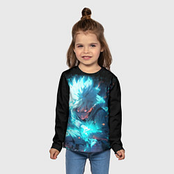 Лонгслив детский Аура киллуа - hunter x hunter, цвет: 3D-принт — фото 2