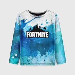 Лонгслив детский Fortnite Logo Paint, цвет: 3D-принт