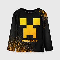 Лонгслив детский Minecraft - gold gradient, цвет: 3D-принт
