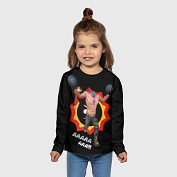 Лонгслив детский Serious Sam - kamikaze, цвет: 3D-принт — фото 2