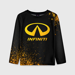 Лонгслив детский Infiniti - gold gradient, цвет: 3D-принт