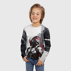 Лонгслив детский Кибернетический ксеноморф, цвет: 3D-принт — фото 2