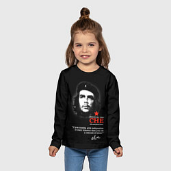 Лонгслив детский Che Guevara автограф, цвет: 3D-принт — фото 2