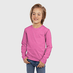 Лонгслив детский Нежный розовый кружочки, цвет: 3D-принт — фото 2