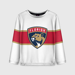 Лонгслив детский Florida panthers - uniform - hockey, цвет: 3D-принт