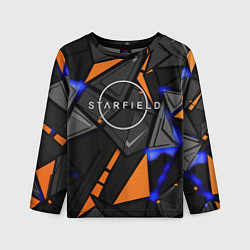 Лонгслив детский Starfield logo abstract, цвет: 3D-принт