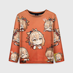 Лонгслив детский Chibi Yoimiya Genshin Impact, цвет: 3D-принт