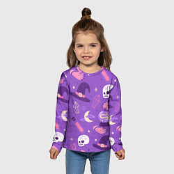Лонгслив детский Ведьмин узор, цвет: 3D-принт — фото 2