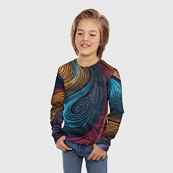 Лонгслив детский Gradient madness, цвет: 3D-принт — фото 2