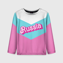 Лонгслив детский Russia - barbie style, цвет: 3D-принт