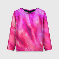 Лонгслив детский Pink abstract texture, цвет: 3D-принт