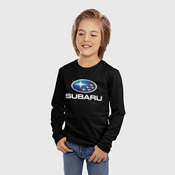 Лонгслив детский Subaru sport auto car, цвет: 3D-принт — фото 2